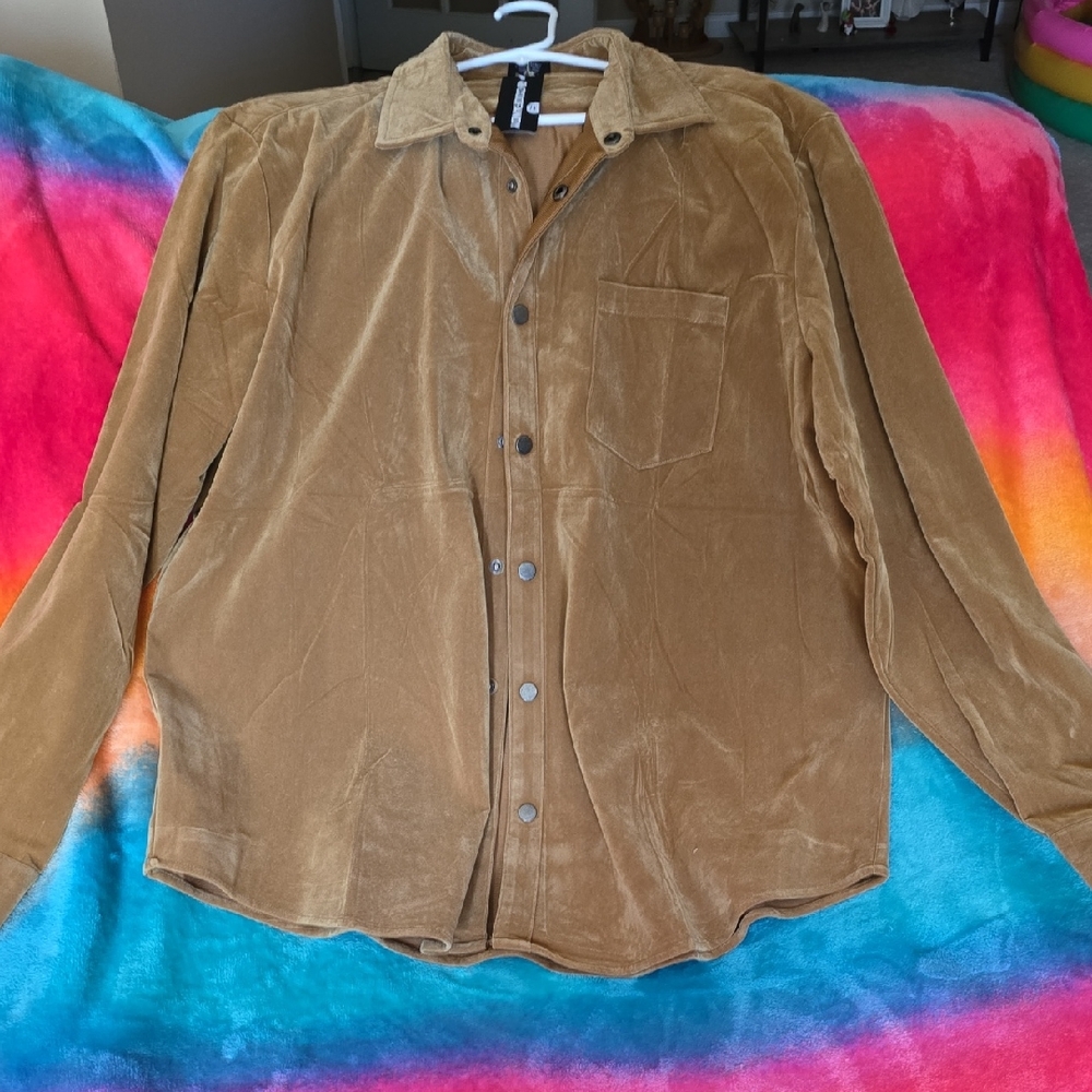 COOFANDY Tan Shirt
